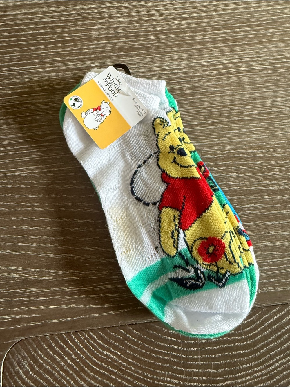 NWT 3 pairs of Winnie the Pooh Ankle Socks size 4-10